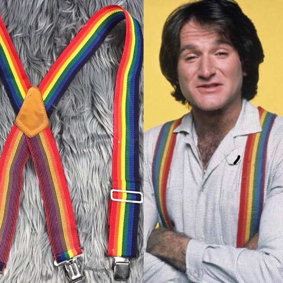 Nicholas Other - VTG Nicholas RAINBOW Thick Workwear Suspenders